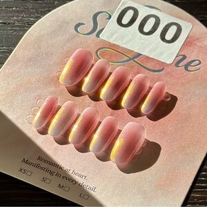Pink and Gold Ombre Press-On Nails